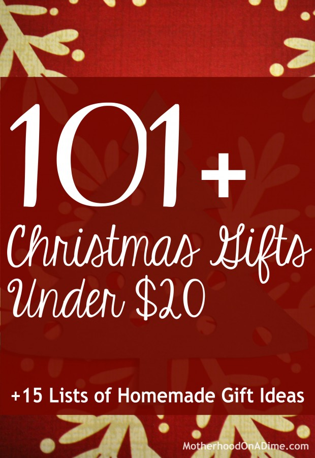 101 Christmas gift ideas for under $20 + DIY Christmas gift ideas + gifts with a