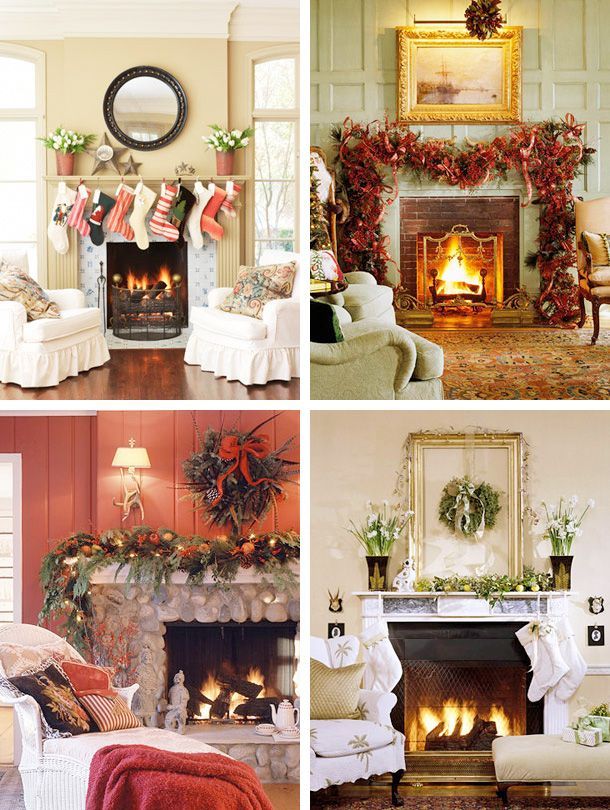 33 Mantel Christmas Decorations Ideas | DigsDigs