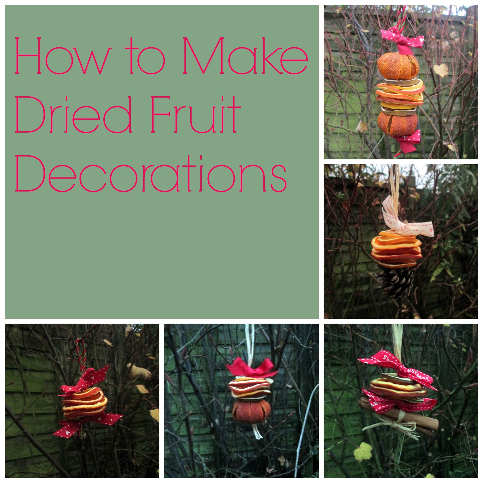 Dried Fruit Decorations -   Christmas Craft Tutorials