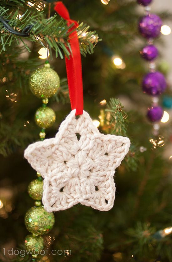 Crocheted Stars -   Christmas Craft Tutorials
