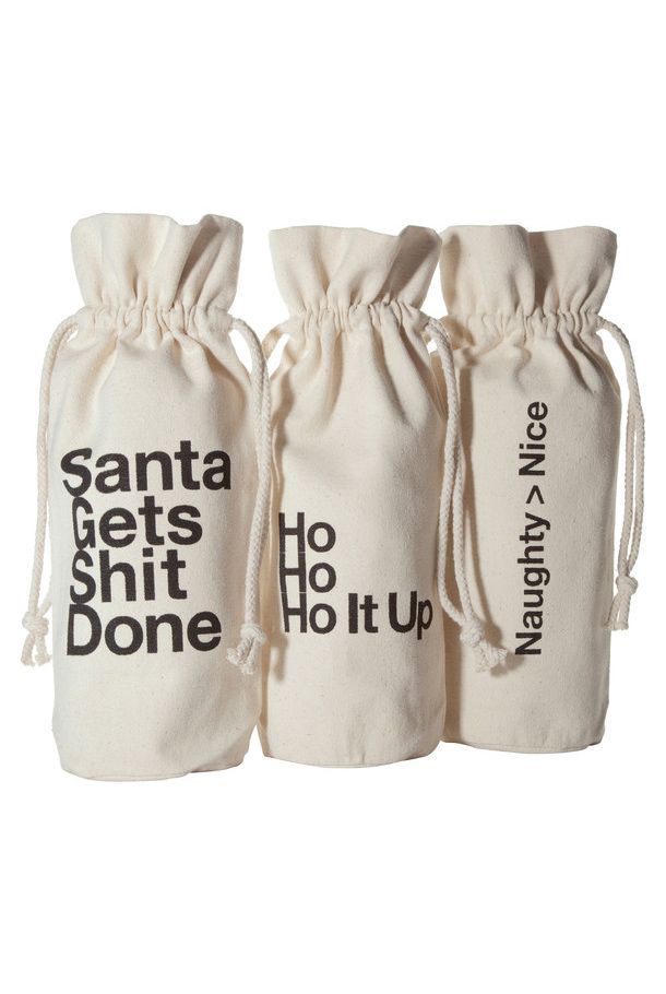 Christmas Wine bags