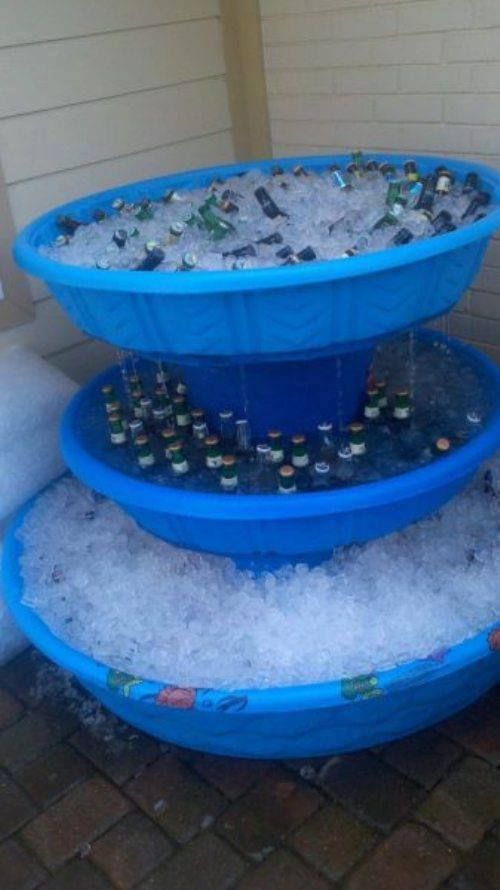 Excellent idea for outdoor party.