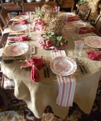 Farm Glam table by French Country Cottage Blog