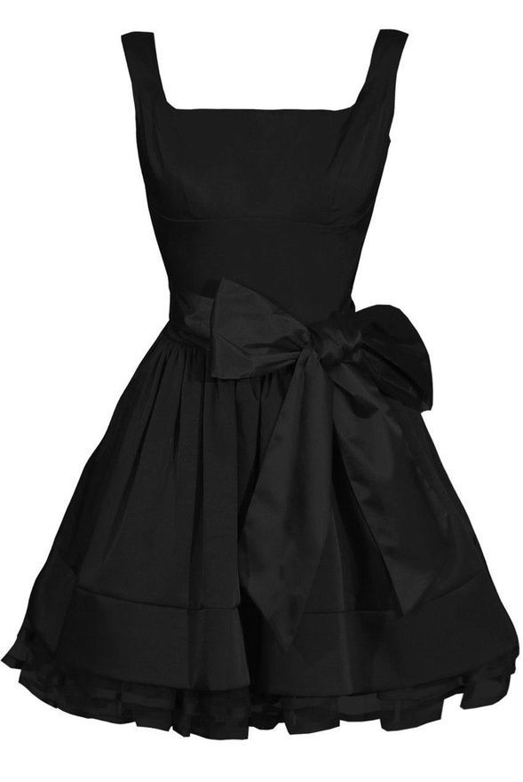 Little Black Dress for a formal occasion. Would be so cute with any bright color