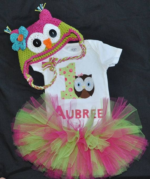 Little round Owl shirt with matching hat and by AdORRableCraftORR, $45.00