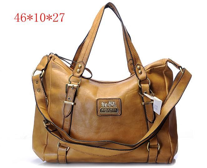 New Coach Madison Signature Metallic Shoulder Bag Brown. Coach Outlet in Canada.