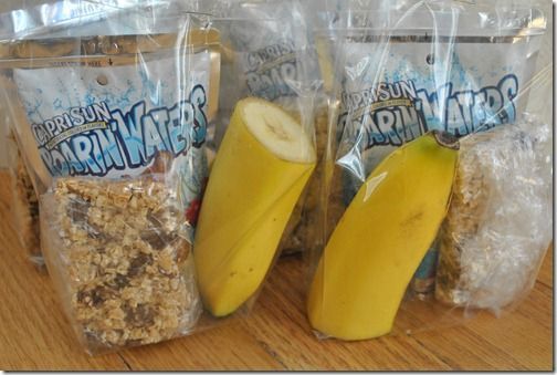 pre-made snack packs for travel or good snacks for post game refresher.