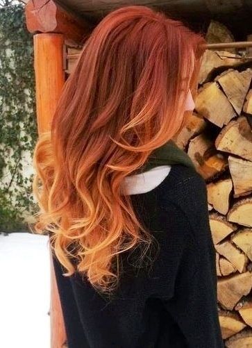 Red ombre hair. For someday when Im old and need to cover the gray