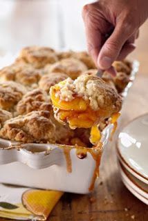 #Thanksgiving :: Peach and Cinnamon Cobbler. Ummmmm yum!