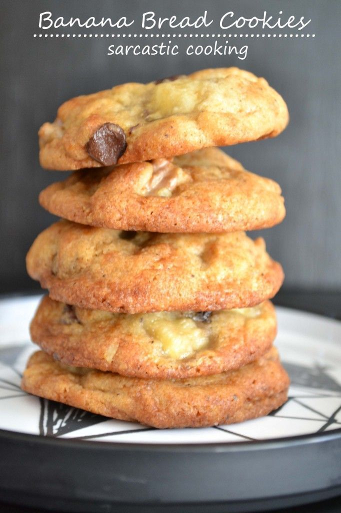 Banana Bread Cookies. This would be a HUGE hit at the office