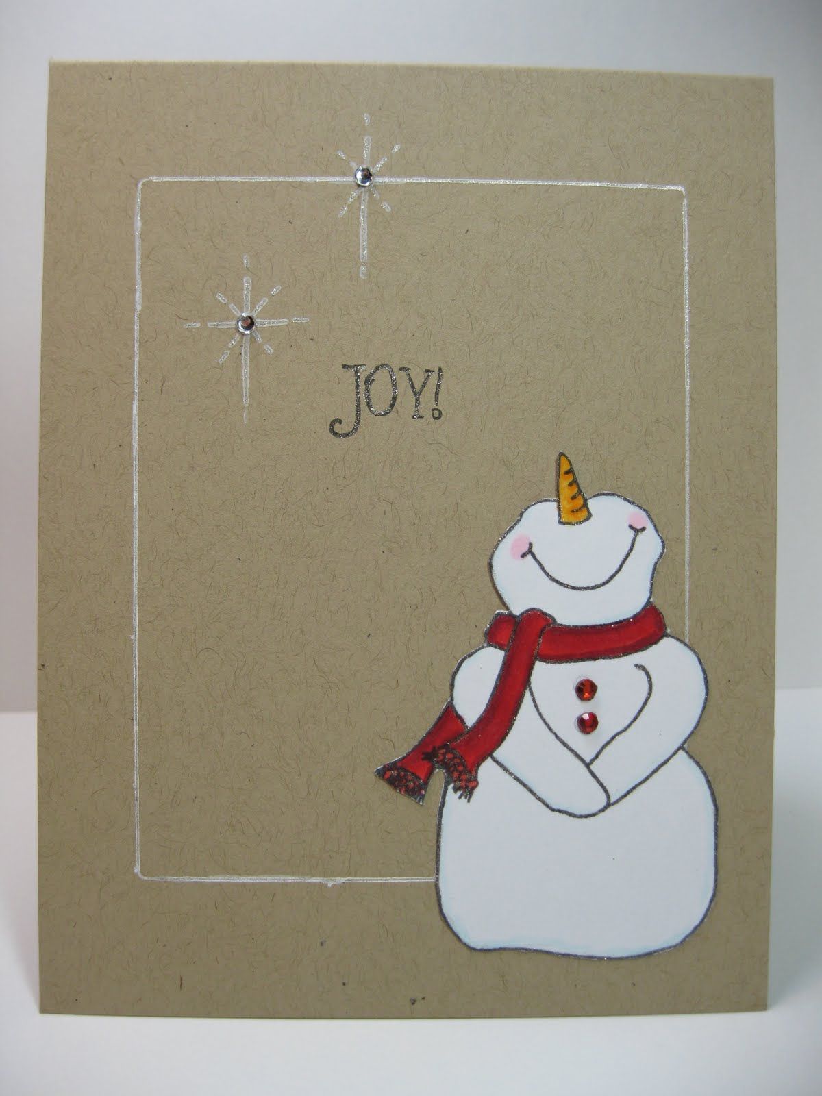 Christmas Card – Im a sucker for a cute snowman