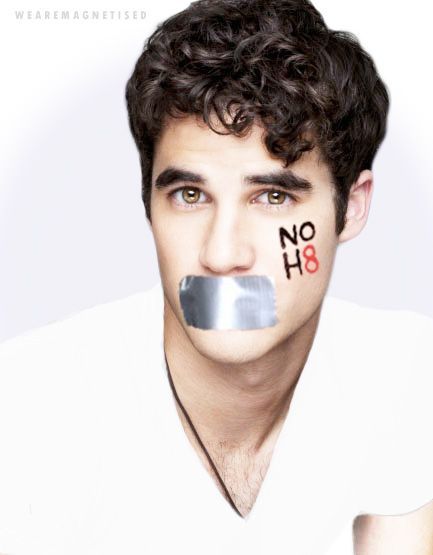Darren Criss, Actor, for the NOH8 Campaign by Adam Bouska