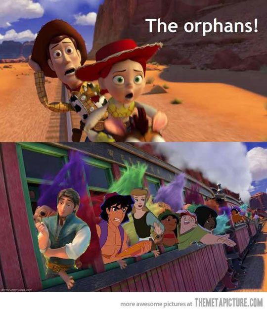 Haha like every character of every Disney movie