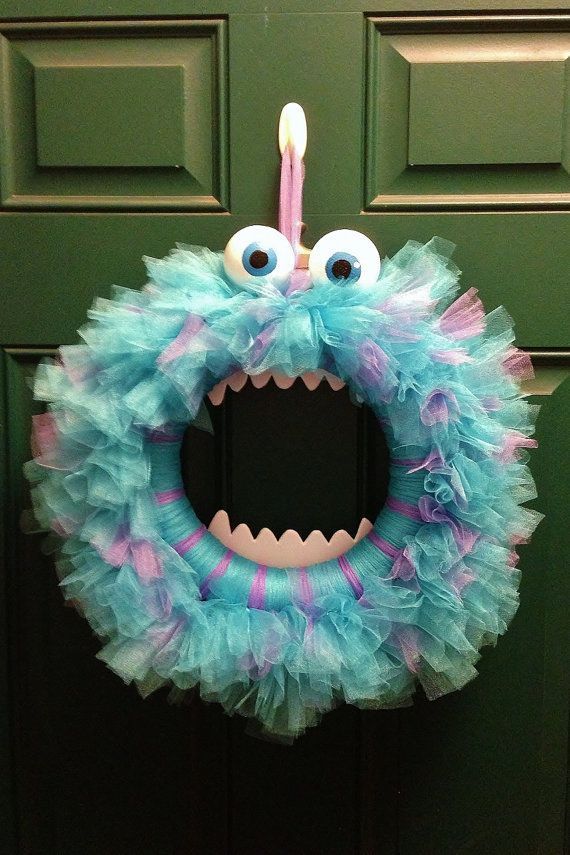 I LOVE THIS!!!!!!!!!!! Monsters Inc. wreath! – Cute Quote