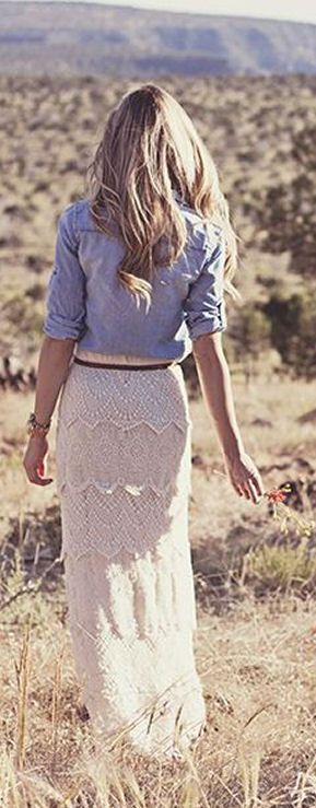 Lace Maxi skirt