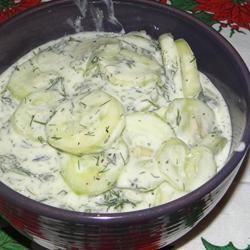 Mizeria (Polish Cucumber Salad) | “I made this dish for my Polished themed Chris