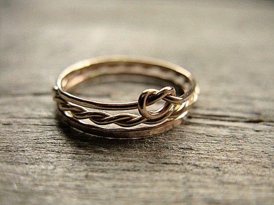 Most beautiful promise ring: The untied knot symbolizes that one day the knot wi