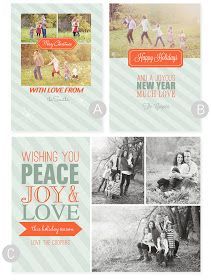 simple as that: Free Christmas Card Templates