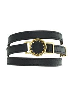 Sunburst Wrap Bracelet in Black