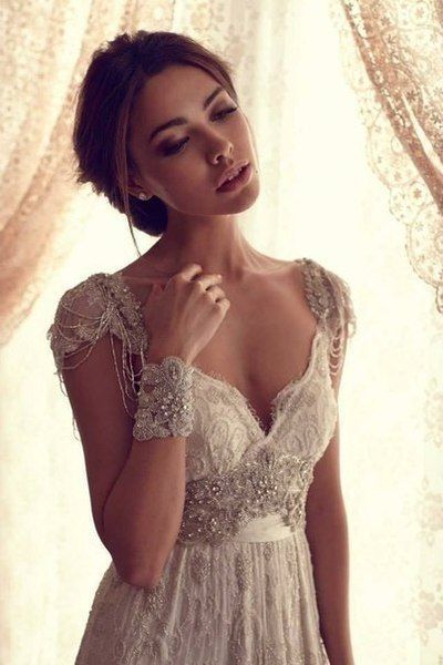 Anna Campbell wedding dress…. I love the detail.