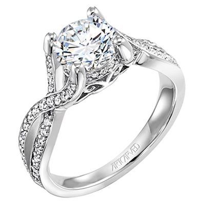 ArtCarved Engagement ring – Princess Cut and its perfect