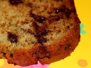 Banana Bread with Chocolate Chips..