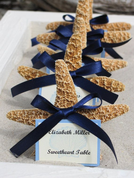 Beach Wedding Decorations Sugar Starfish Favors Placecards Table Assignments Cho