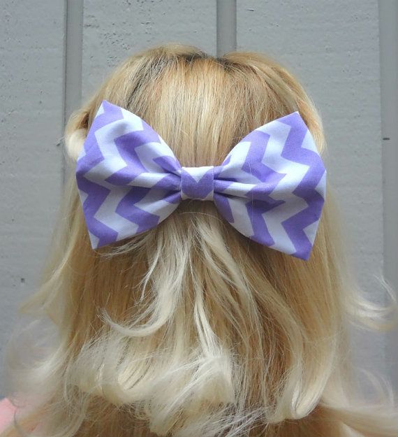 bows Cute chevron bow hair clip #bows #chevron #hair