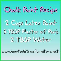 chalk paint recipe / how to make chalk paint.