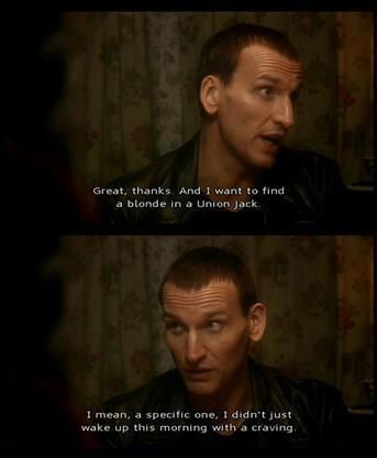 Christopher Eccleston – A blonde in a Union Jack – Doctor Who