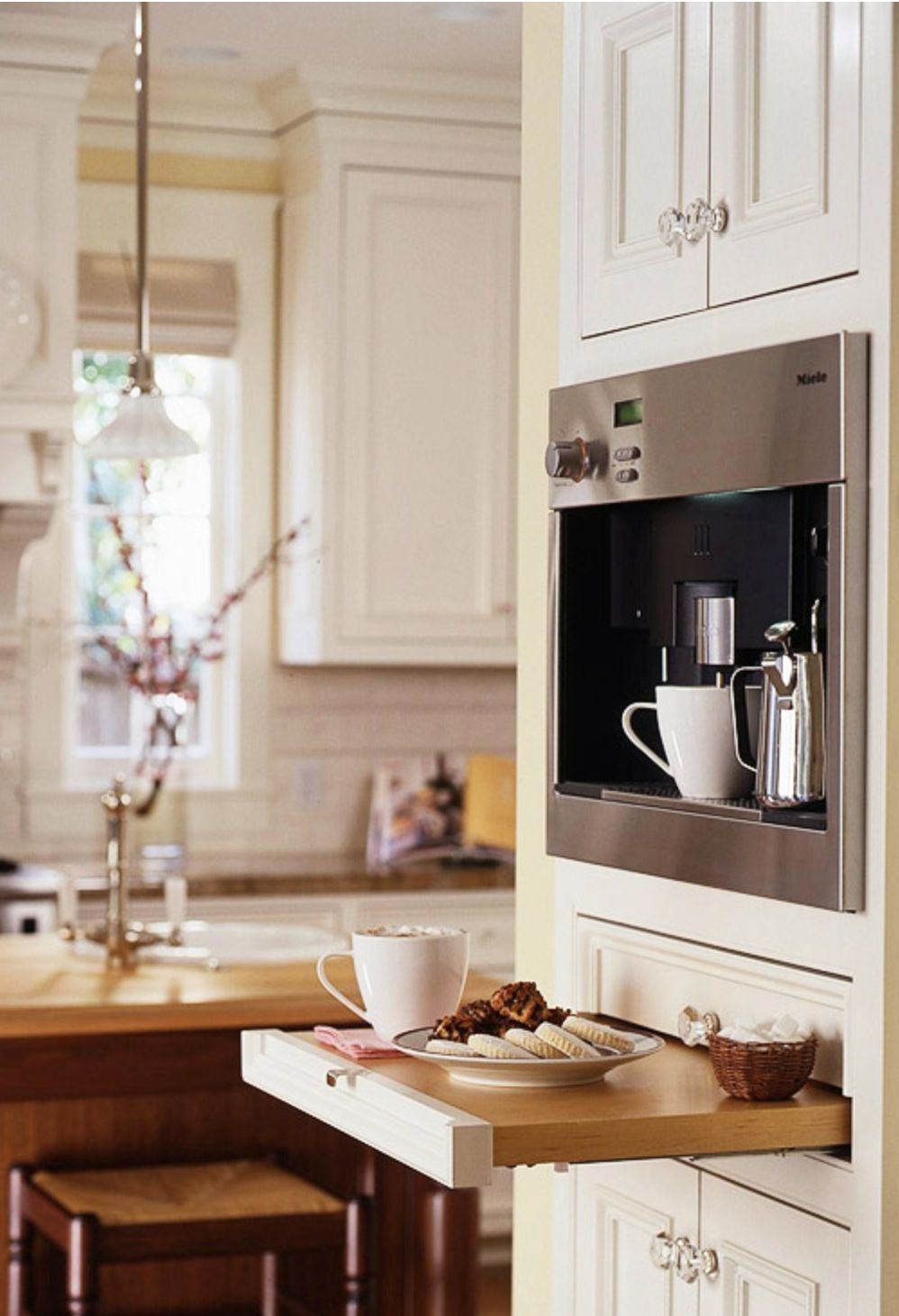 Coffee Center – Be your own barista with a built-in coffee wall unit but be sure