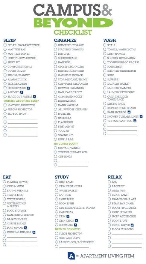College dorm checklist – great for first time college goers! #WhyPayMore