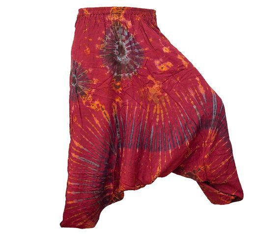 Colorful Tie Dye Thai Harem Pants by AsianCraftShop on Etsy