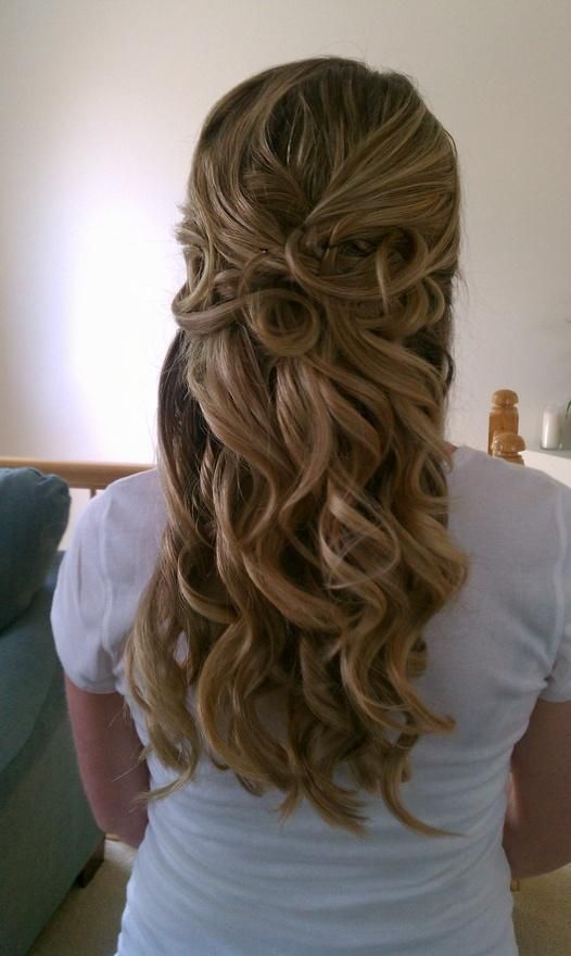 Curled Prom Hair