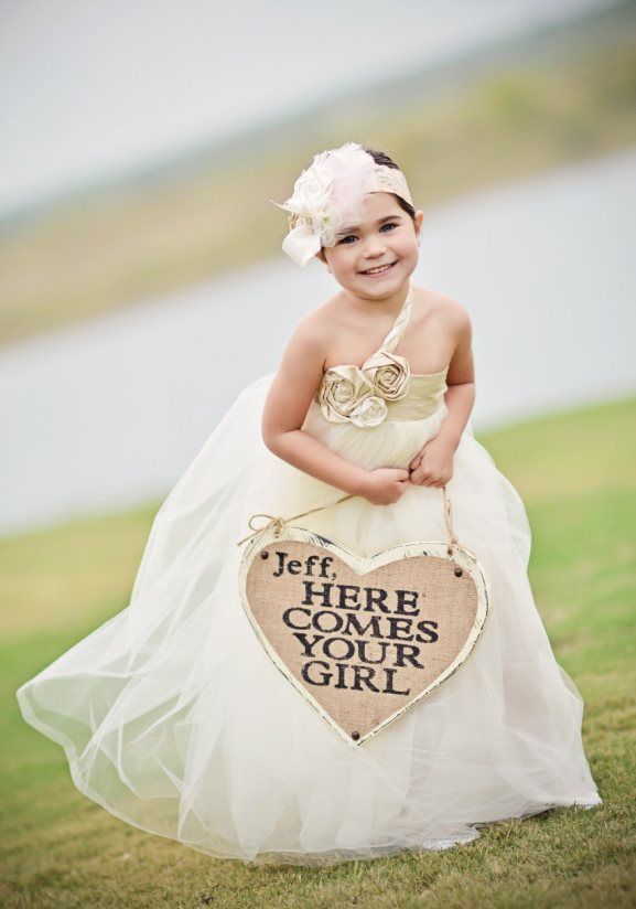 cute wedding signs for glowergirls | here comes the bride stylish signs for flow