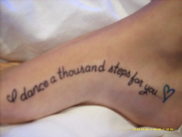 dmb tat  “If you make a mess of me Ill dance a thousand steps from you. If you s