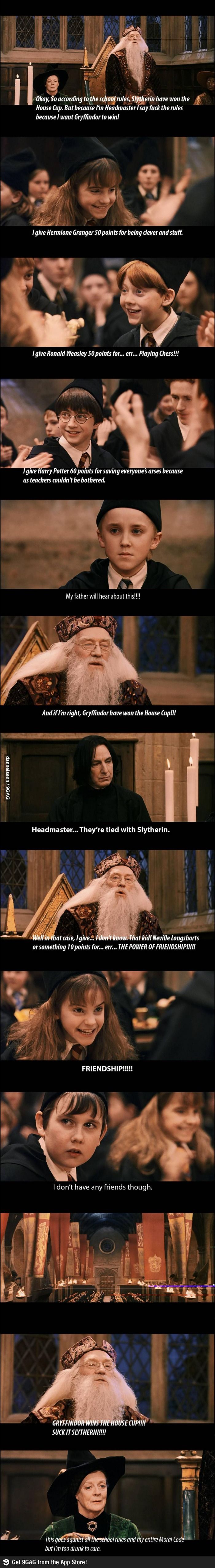 Dumbledore: Screwing Slytherin since 1997