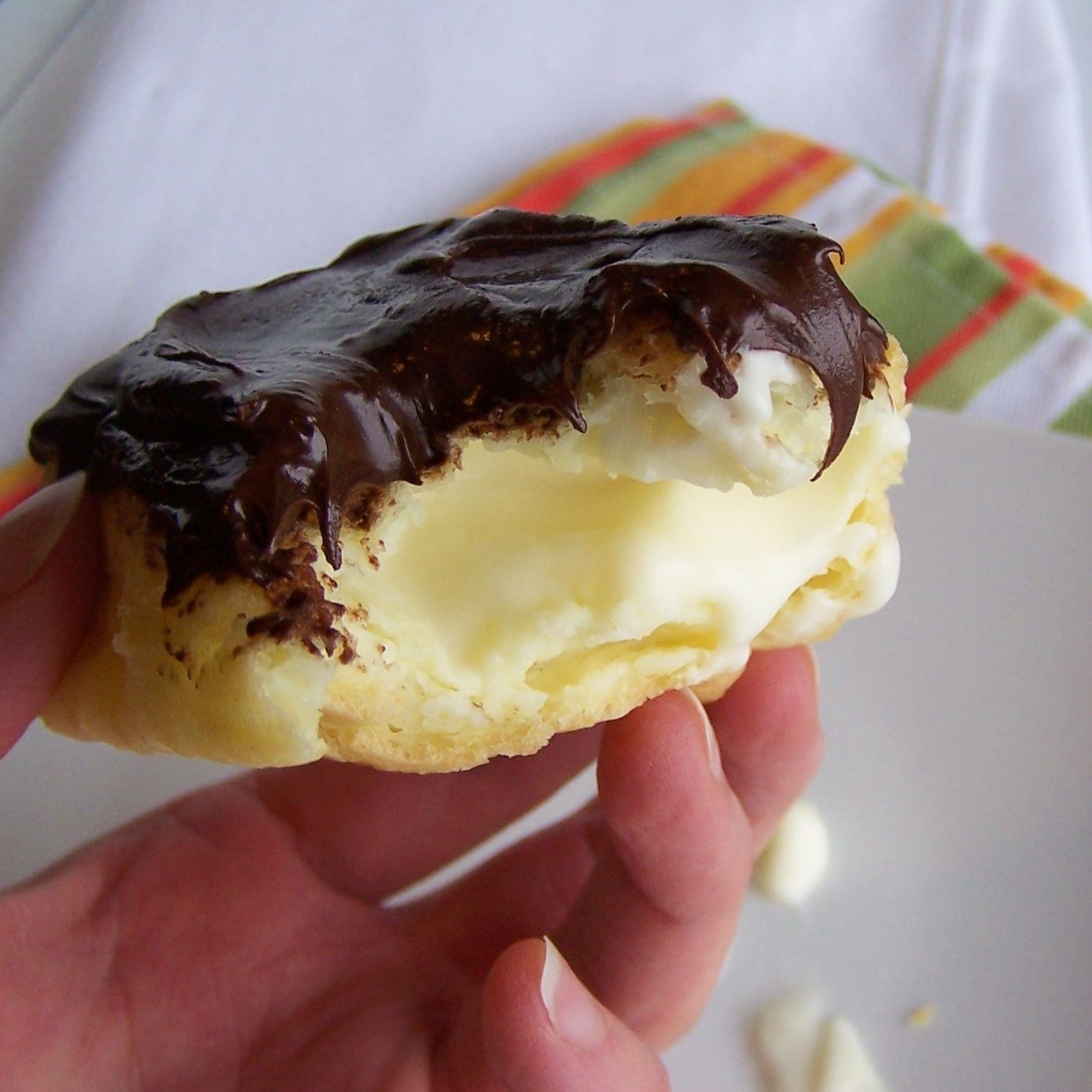 Easy Eclairs – Delicious!!!!  Pinner says:This is one of the first recipes I lea