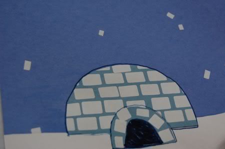 Easy igloo… to go along with Polar Bear Craft