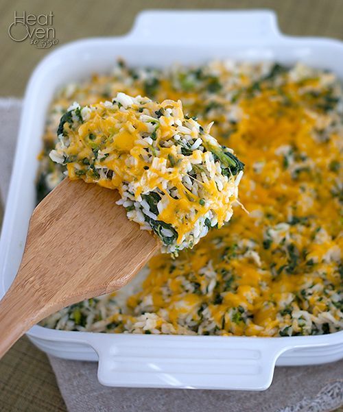 Emerald Chicken and Rice Bake – easy, easy, easy and uses leftover chicken and r