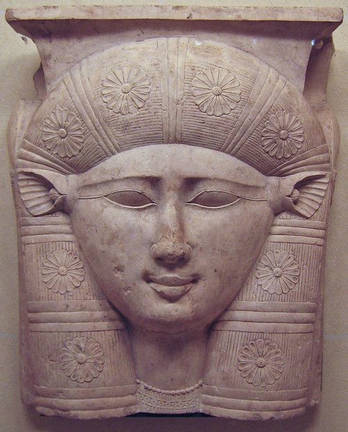 Face of the Goddess Hathor, 3rd century BC