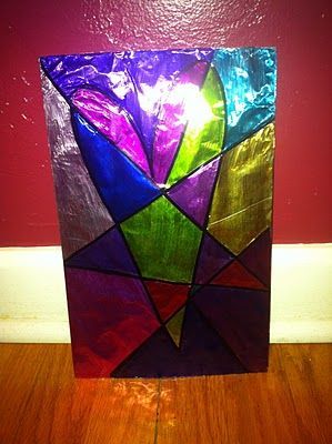Foil and Sharpies for Valentines Classroom Activity