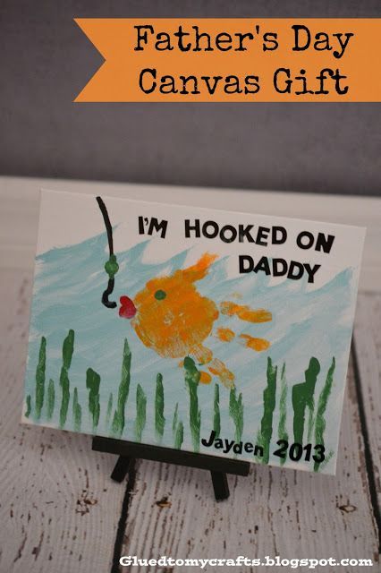 Great fathers day gift if your child wants to make something – “Hooked on daddy”