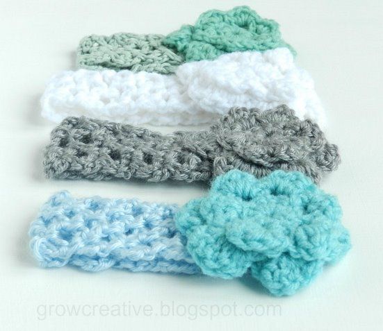 Grow Creative: Baby Girl Crochet Headbands
