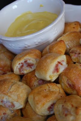 Ham and cheese bites. Good appetizer or finger food