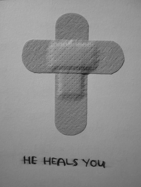 He heals you– okay, SO cute for all those little scrapes when the kids want a b