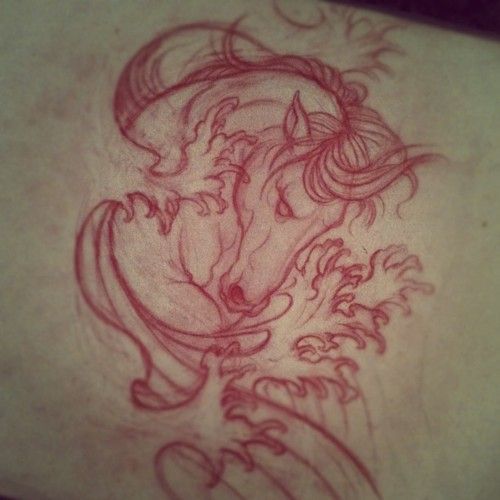 I dont want a horse tattoo but the design is brilliant.