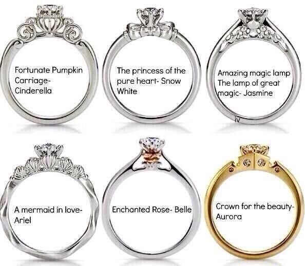 I just died – Disney came out with Princess engagement rings.