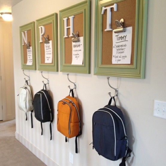 Im so doing this!!chores & backpacks – awesome idea! Also cute to pin report car
