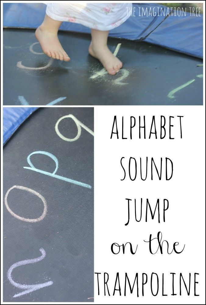 Jumping on the alphabet trampoline literacy game